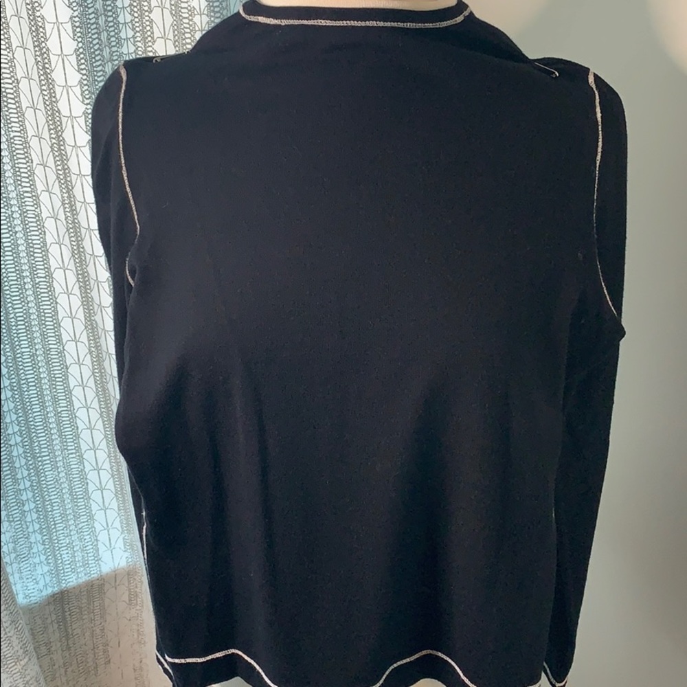 Black Etcetera Sweater Medium - image 3